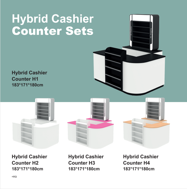 Hybrid Cashier Counter Sets