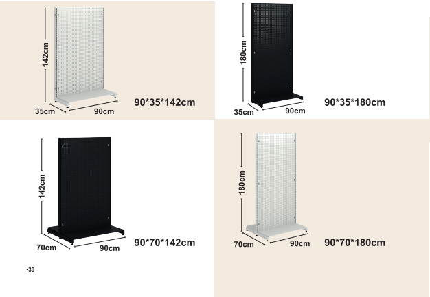 Pegboard Frame Max Shelves